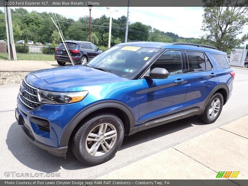 Atlas Blue Metallic / Ebony 2020 Ford Explorer XLT
