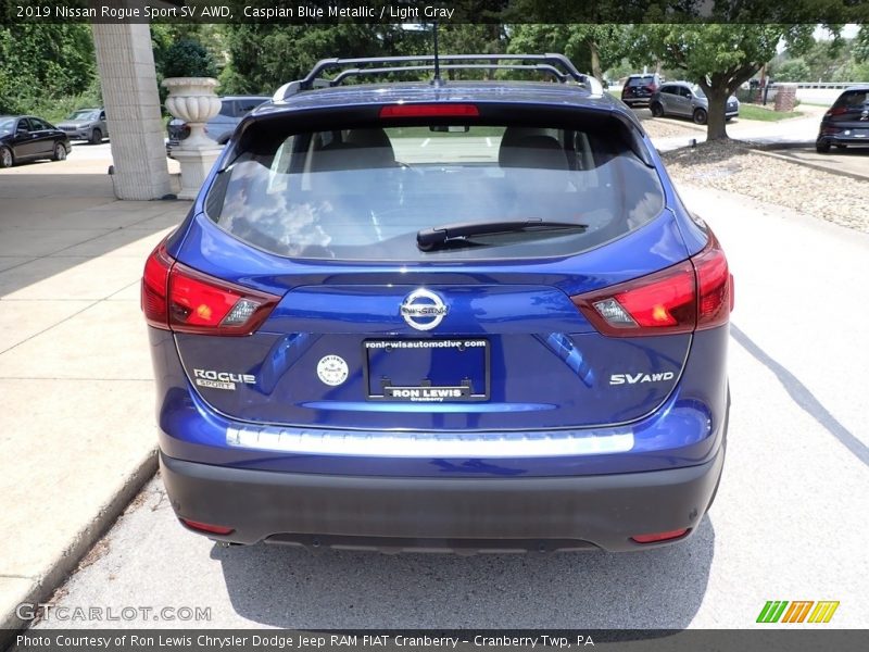 Caspian Blue Metallic / Light Gray 2019 Nissan Rogue Sport SV AWD