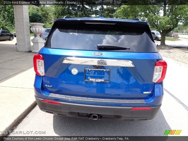 Atlas Blue Metallic / Ebony 2020 Ford Explorer XLT