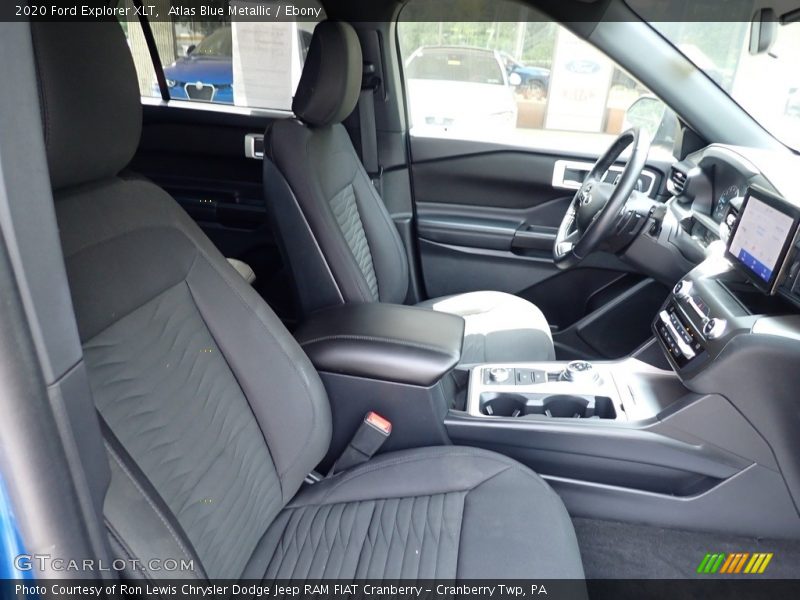 Atlas Blue Metallic / Ebony 2020 Ford Explorer XLT