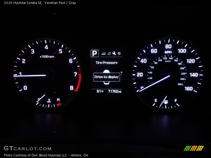 Venetian Red / Gray 2016 Hyundai Sonata SE