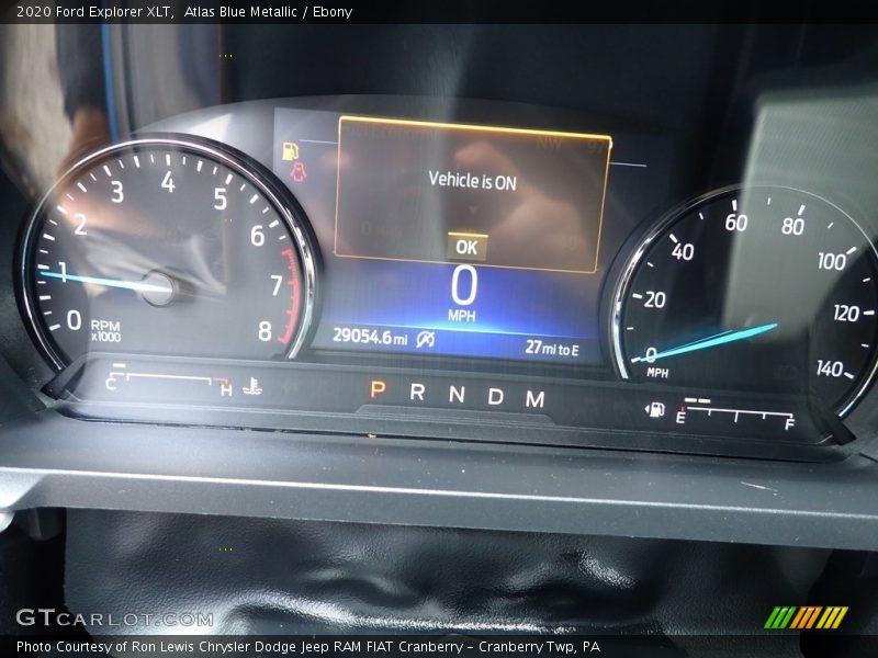 Atlas Blue Metallic / Ebony 2020 Ford Explorer XLT