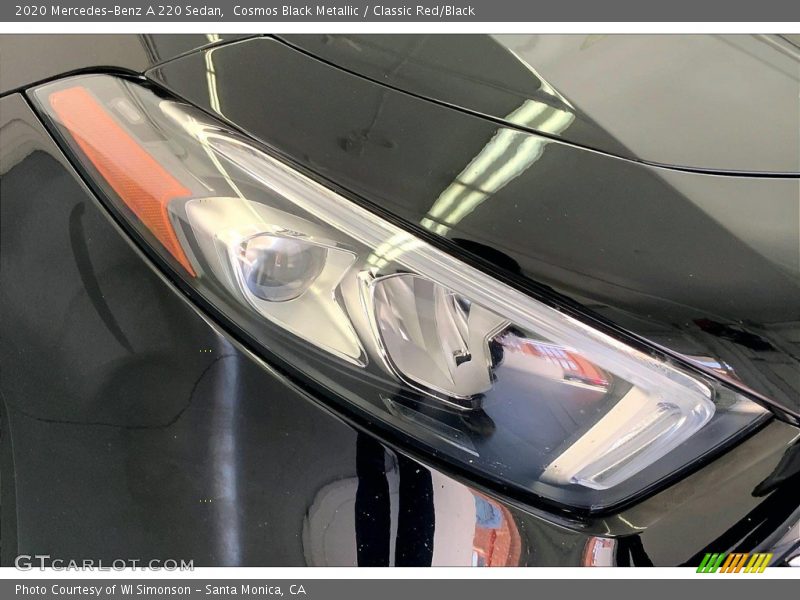 Cosmos Black Metallic / Classic Red/Black 2020 Mercedes-Benz A 220 Sedan