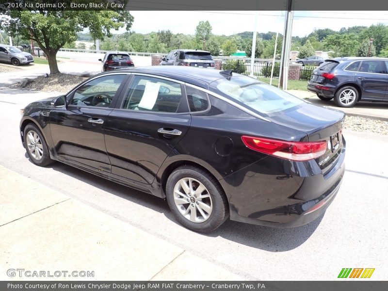 Ebony Black / Gray 2016 Kia Optima LX