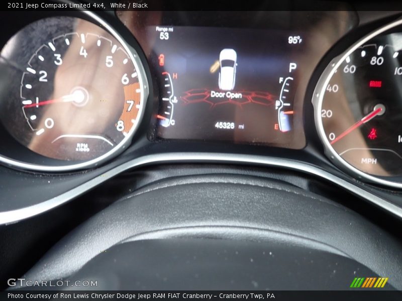 White / Black 2021 Jeep Compass Limited 4x4
