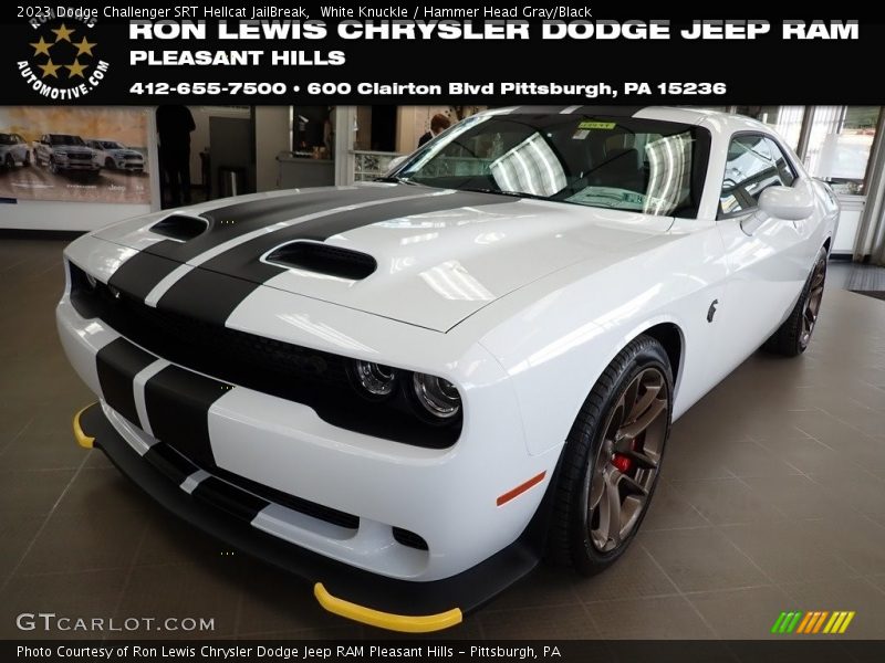White Knuckle / Hammer Head Gray/Black 2023 Dodge Challenger SRT Hellcat JailBreak