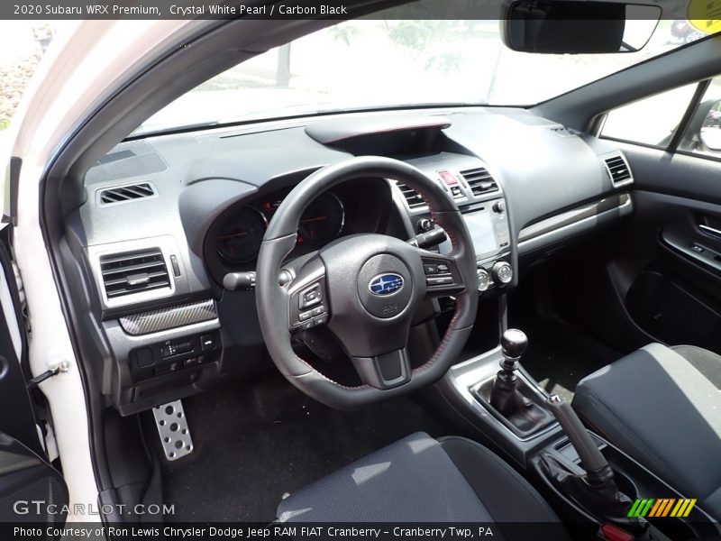 Front Seat of 2020 WRX Premium