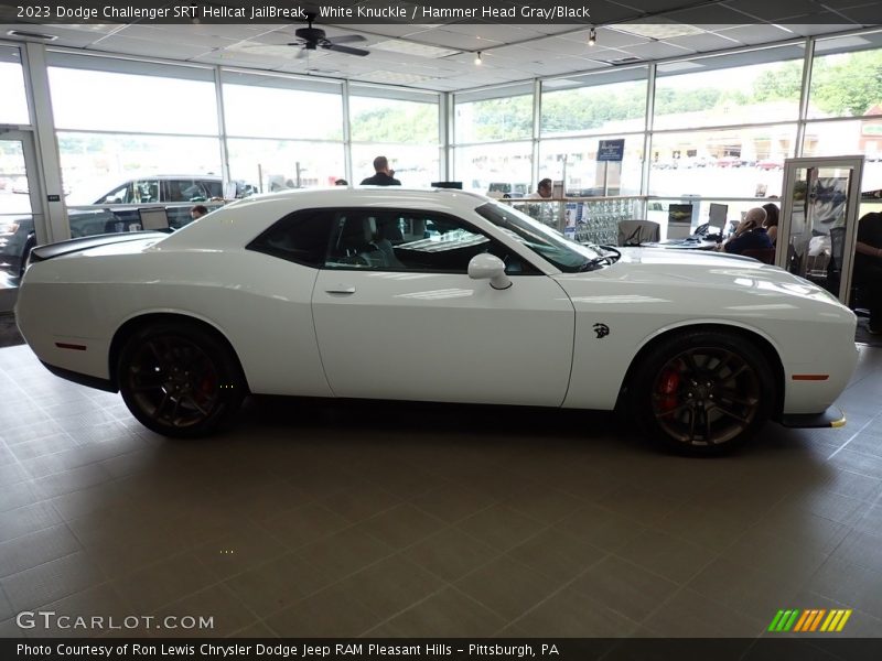 White Knuckle / Hammer Head Gray/Black 2023 Dodge Challenger SRT Hellcat JailBreak