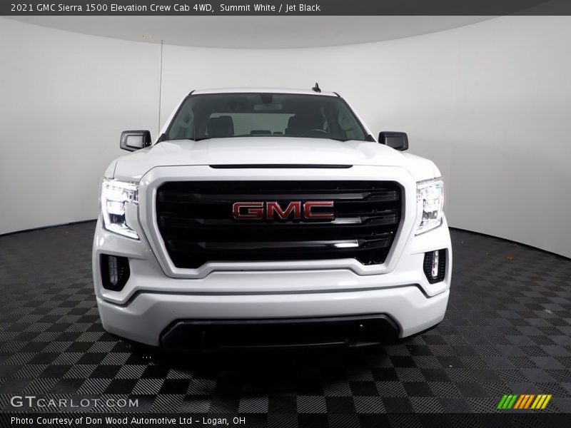 Summit White / Jet Black 2021 GMC Sierra 1500 Elevation Crew Cab 4WD