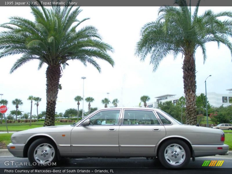 Topaz Metallic / Ivory 1995 Jaguar XJ XJ6