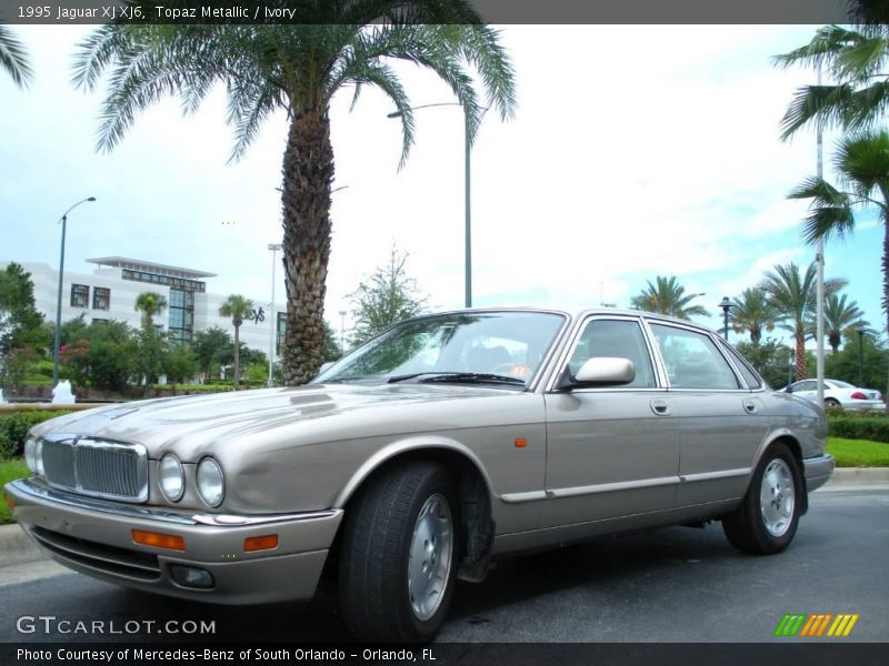 Topaz Metallic / Ivory 1995 Jaguar XJ XJ6