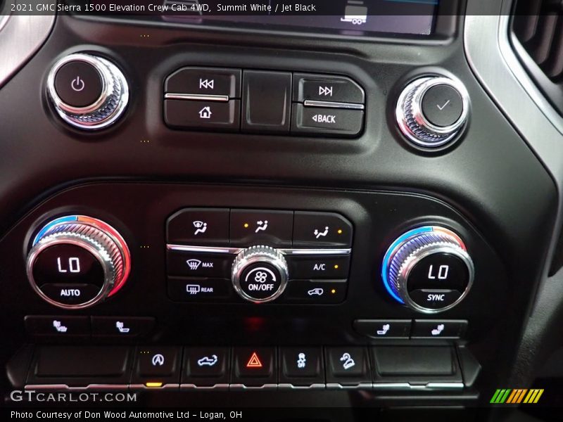 Controls of 2021 Sierra 1500 Elevation Crew Cab 4WD