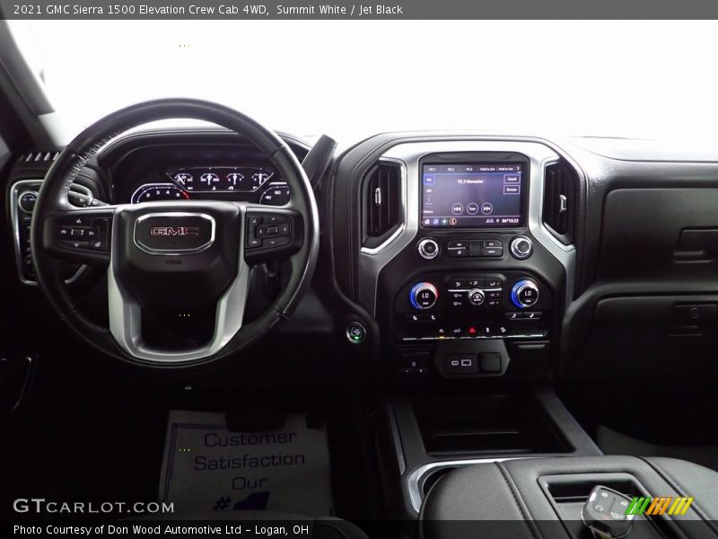 Summit White / Jet Black 2021 GMC Sierra 1500 Elevation Crew Cab 4WD