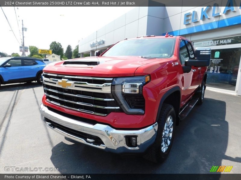 Red Hot / Jet Black 2024 Chevrolet Silverado 2500HD LTZ Crew Cab 4x4