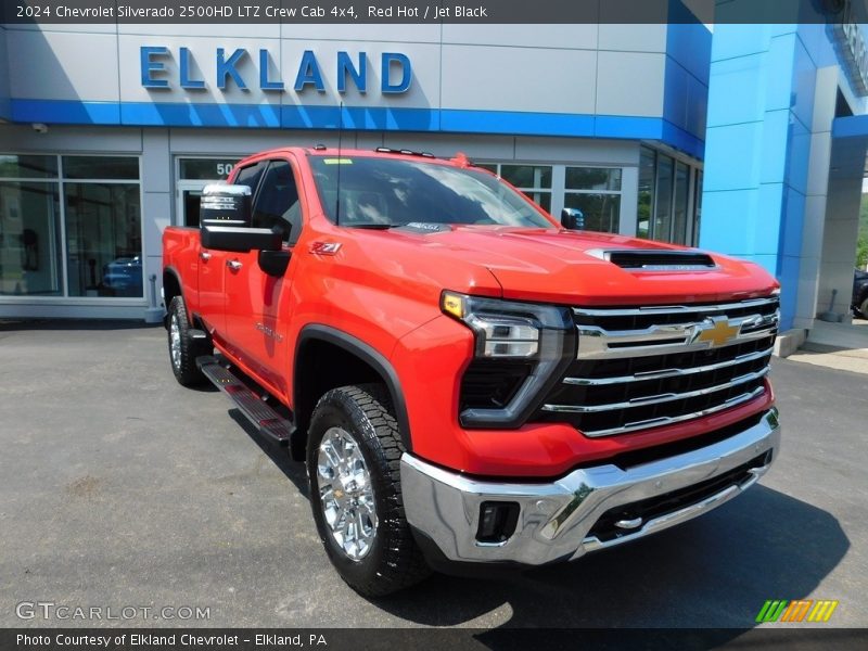 Red Hot / Jet Black 2024 Chevrolet Silverado 2500HD LTZ Crew Cab 4x4