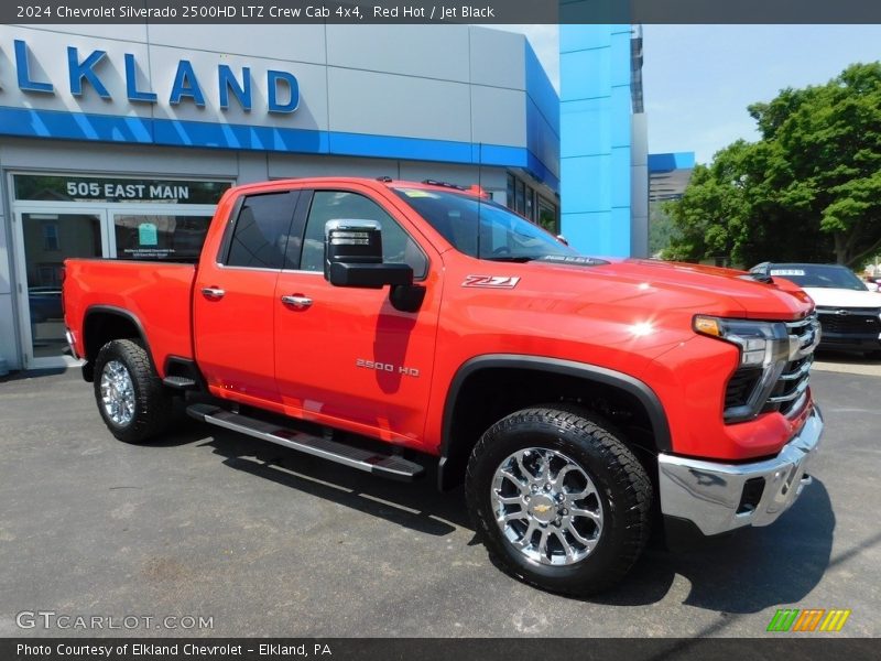 Red Hot / Jet Black 2024 Chevrolet Silverado 2500HD LTZ Crew Cab 4x4