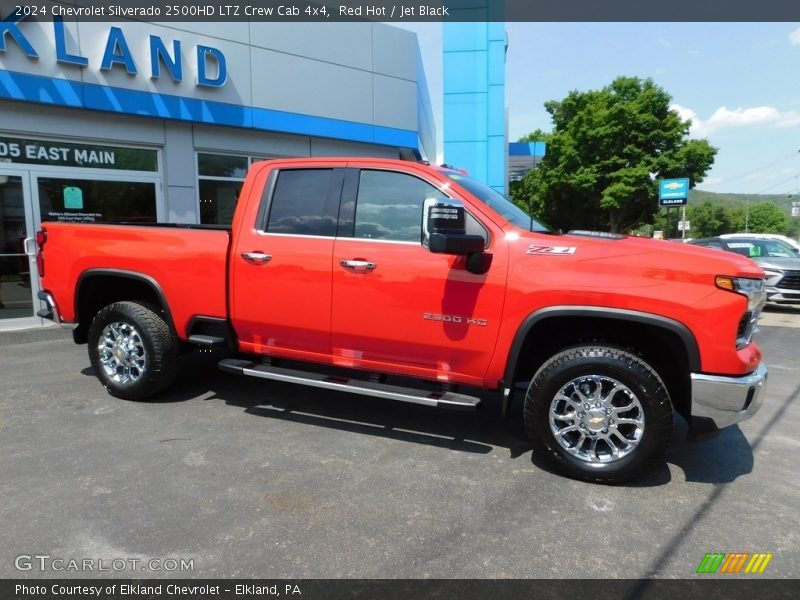 Red Hot / Jet Black 2024 Chevrolet Silverado 2500HD LTZ Crew Cab 4x4