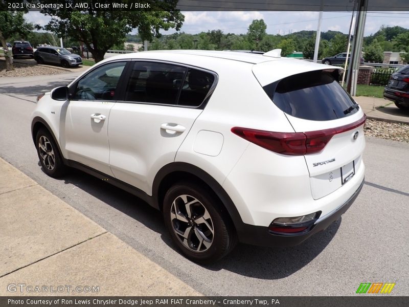 Clear White / Black 2021 Kia Sportage LX AWD