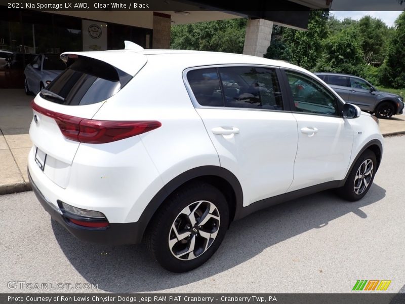 Clear White / Black 2021 Kia Sportage LX AWD