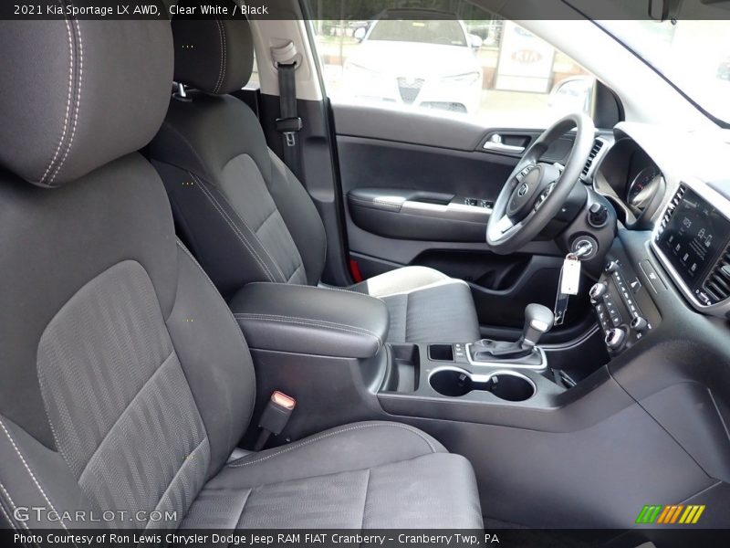 Clear White / Black 2021 Kia Sportage LX AWD