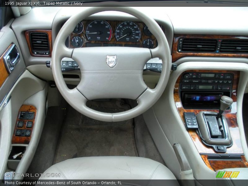 Topaz Metallic / Ivory 1995 Jaguar XJ XJ6