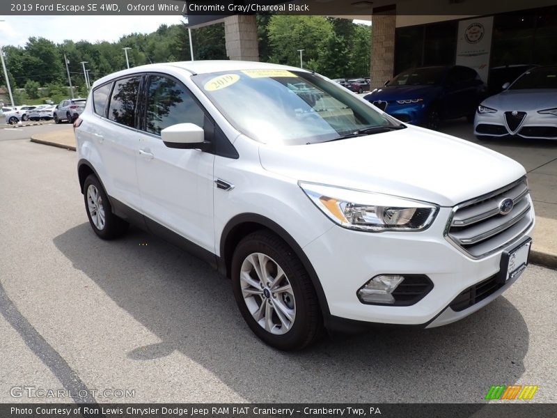 Oxford White / Chromite Gray/Charcoal Black 2019 Ford Escape SE 4WD