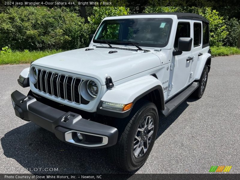 Bright White / Black 2024 Jeep Wrangler 4-Door Sahara 4x4