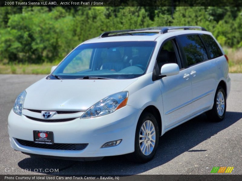 Arctic Frost Pearl / Stone 2008 Toyota Sienna XLE AWD