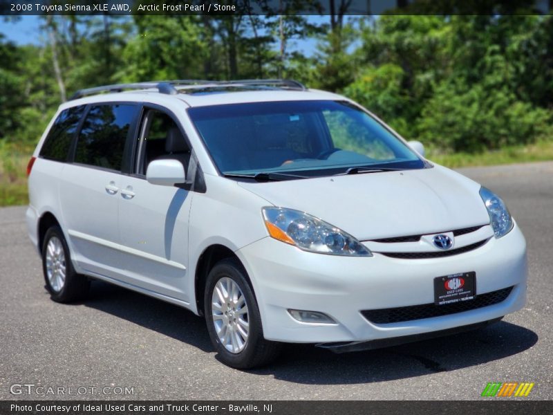 Arctic Frost Pearl / Stone 2008 Toyota Sienna XLE AWD