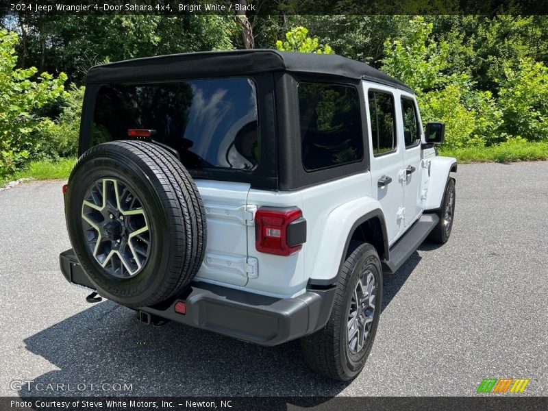 Bright White / Black 2024 Jeep Wrangler 4-Door Sahara 4x4