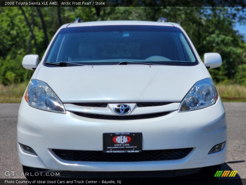 Arctic Frost Pearl / Stone 2008 Toyota Sienna XLE AWD