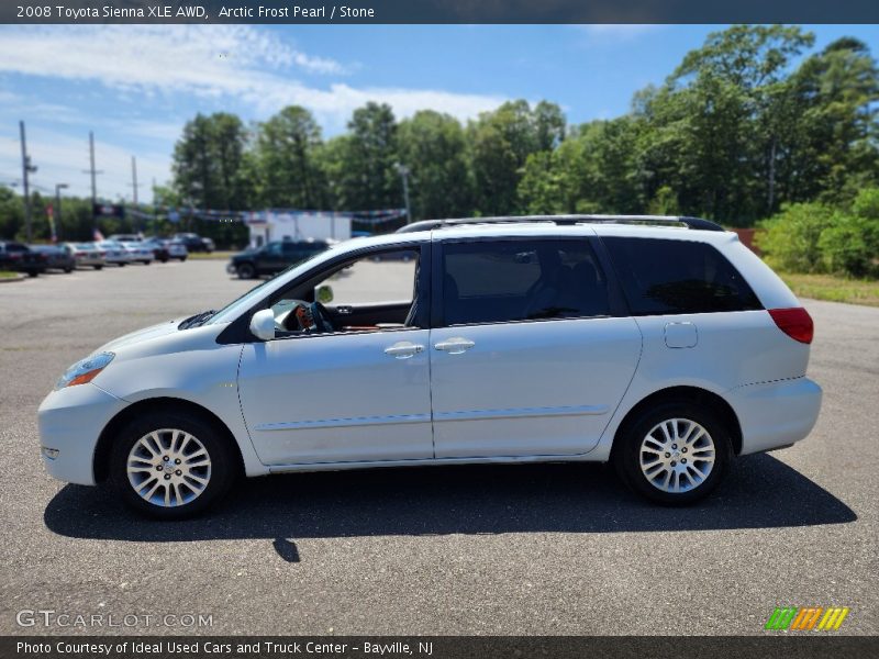 Arctic Frost Pearl / Stone 2008 Toyota Sienna XLE AWD