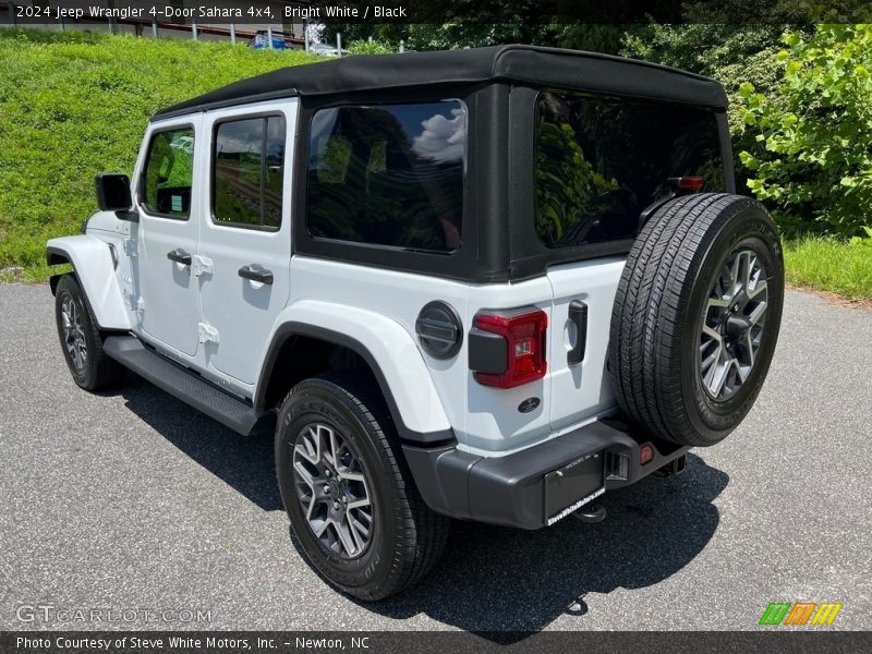 Bright White / Black 2024 Jeep Wrangler 4-Door Sahara 4x4
