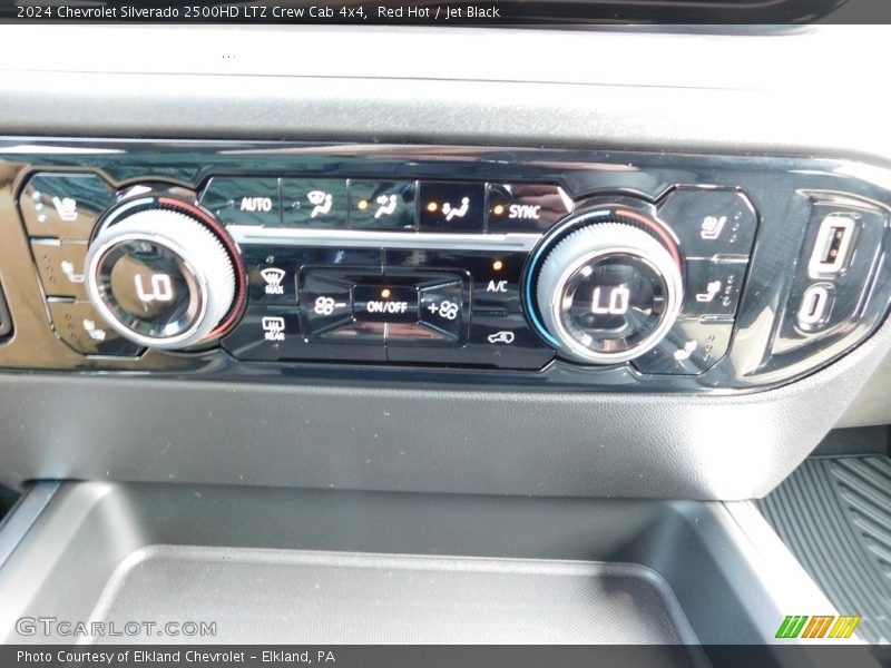 Controls of 2024 Silverado 2500HD LTZ Crew Cab 4x4