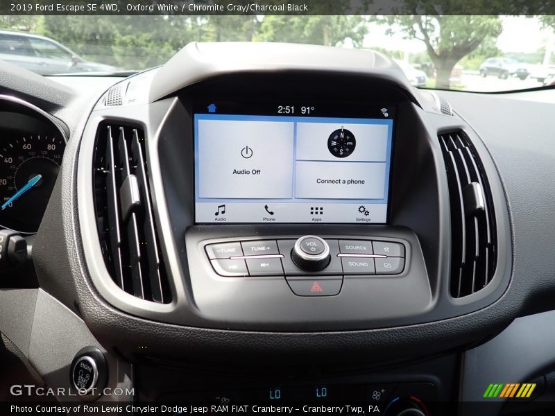 Oxford White / Chromite Gray/Charcoal Black 2019 Ford Escape SE 4WD
