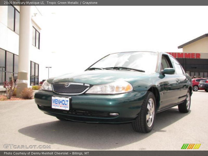 Tropic Green Metallic / Graystone 2000 Mercury Mystique LS
