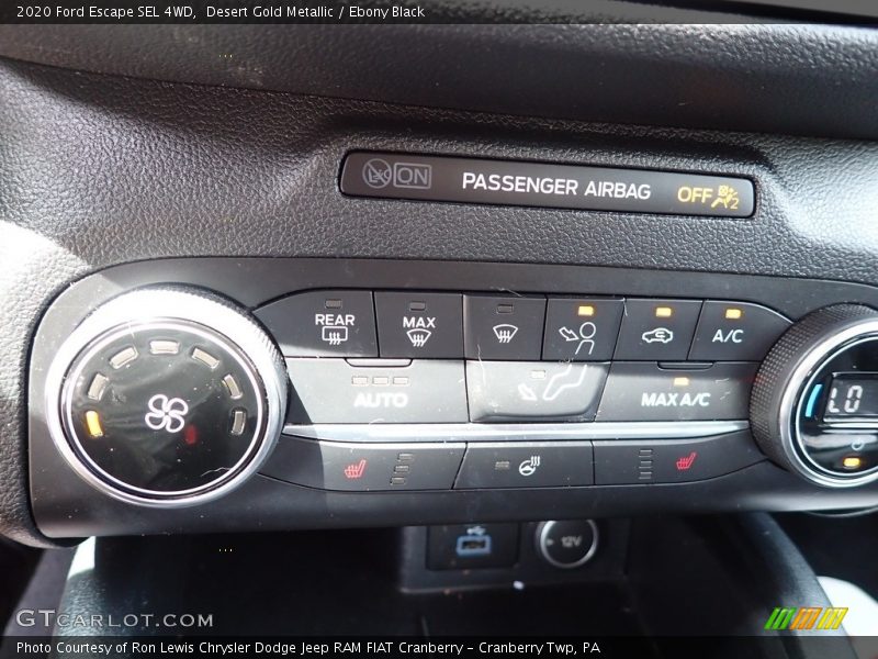 Desert Gold Metallic / Ebony Black 2020 Ford Escape SEL 4WD