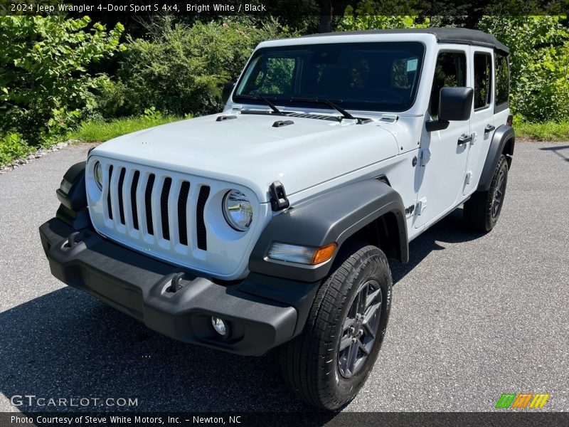 Bright White / Black 2024 Jeep Wrangler 4-Door Sport S 4x4