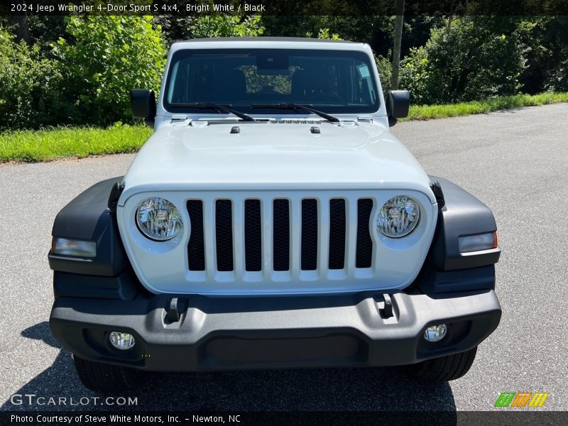 Bright White / Black 2024 Jeep Wrangler 4-Door Sport S 4x4