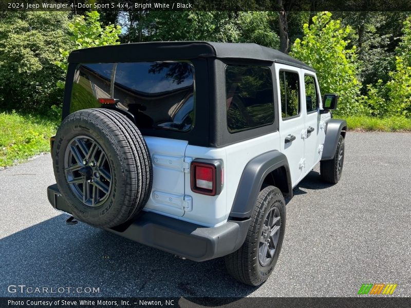 Bright White / Black 2024 Jeep Wrangler 4-Door Sport S 4x4