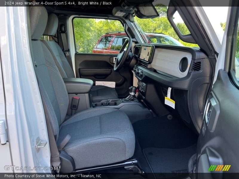 Bright White / Black 2024 Jeep Wrangler 4-Door Sport S 4x4