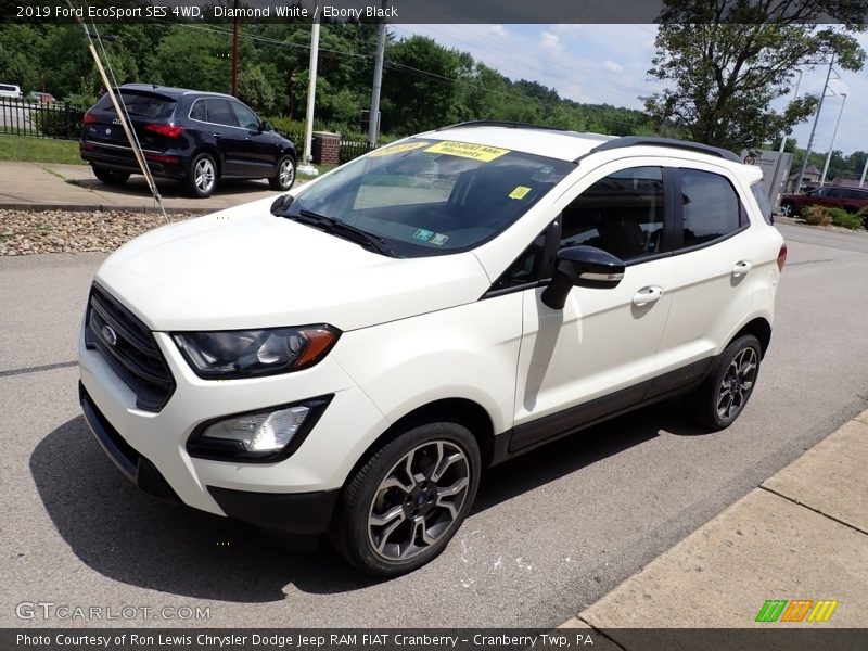Diamond White / Ebony Black 2019 Ford EcoSport SES 4WD