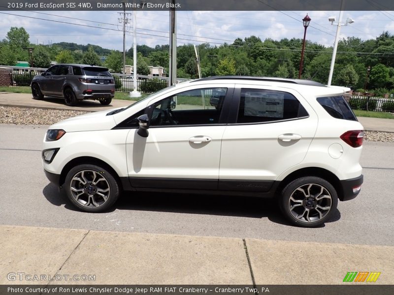 Diamond White / Ebony Black 2019 Ford EcoSport SES 4WD