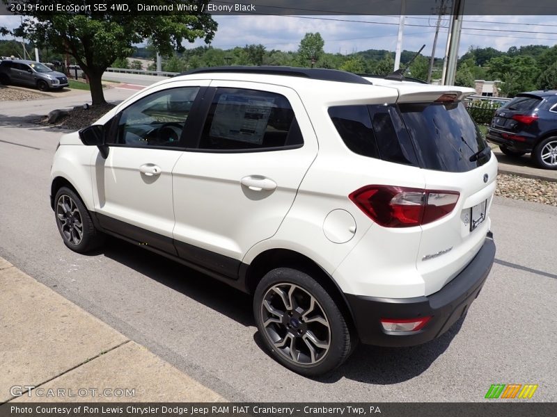 Diamond White / Ebony Black 2019 Ford EcoSport SES 4WD