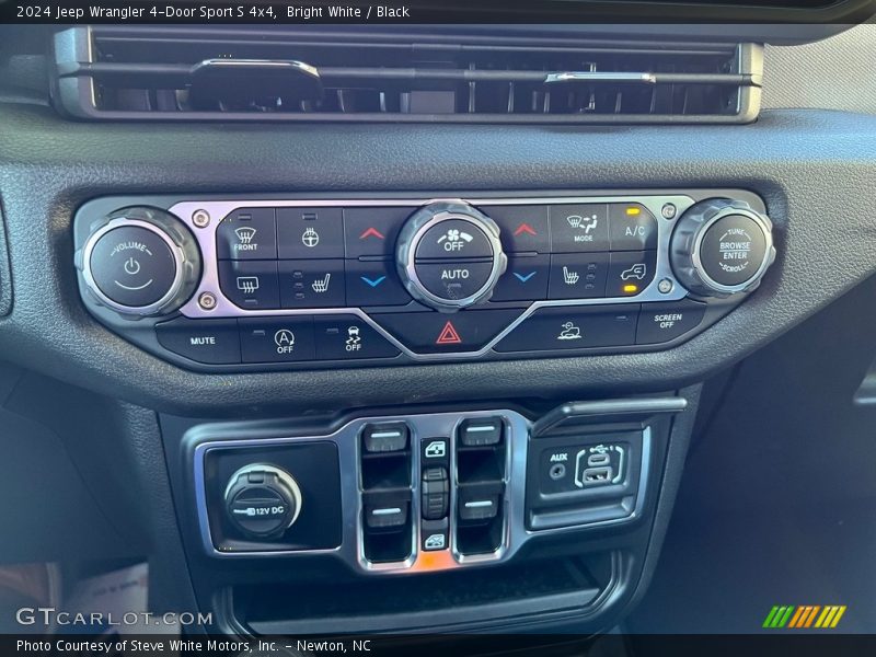 Controls of 2024 Wrangler 4-Door Sport S 4x4