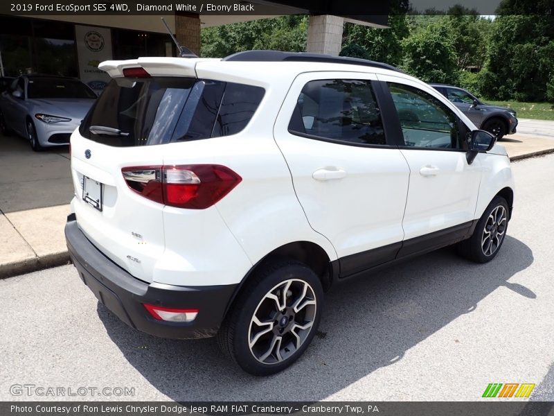 Diamond White / Ebony Black 2019 Ford EcoSport SES 4WD