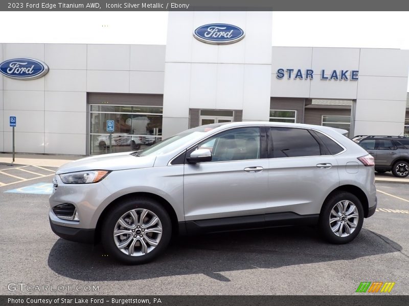 Iconic Silver Metallic / Ebony 2023 Ford Edge Titanium AWD