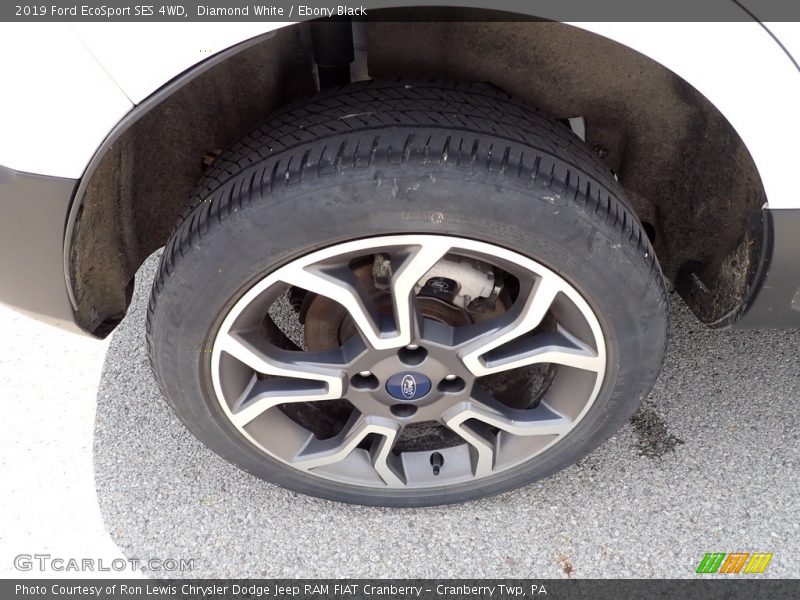 Diamond White / Ebony Black 2019 Ford EcoSport SES 4WD