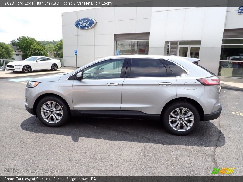 Iconic Silver Metallic / Ebony 2023 Ford Edge Titanium AWD