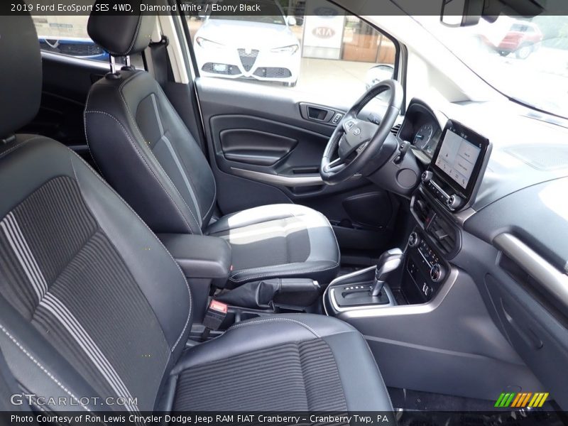 Diamond White / Ebony Black 2019 Ford EcoSport SES 4WD
